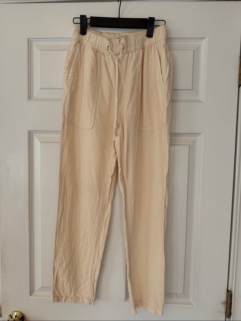 Anthropologie cream Drawstring Joggers